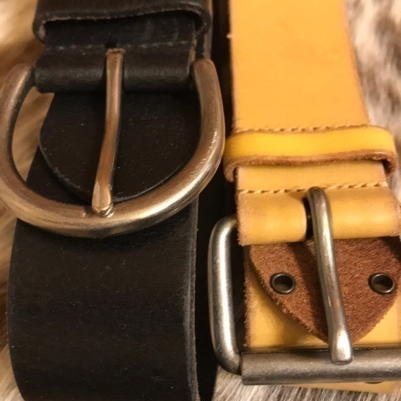 Belt Genuine Leather Belts large bundle of 2 - Picture 4 of 8